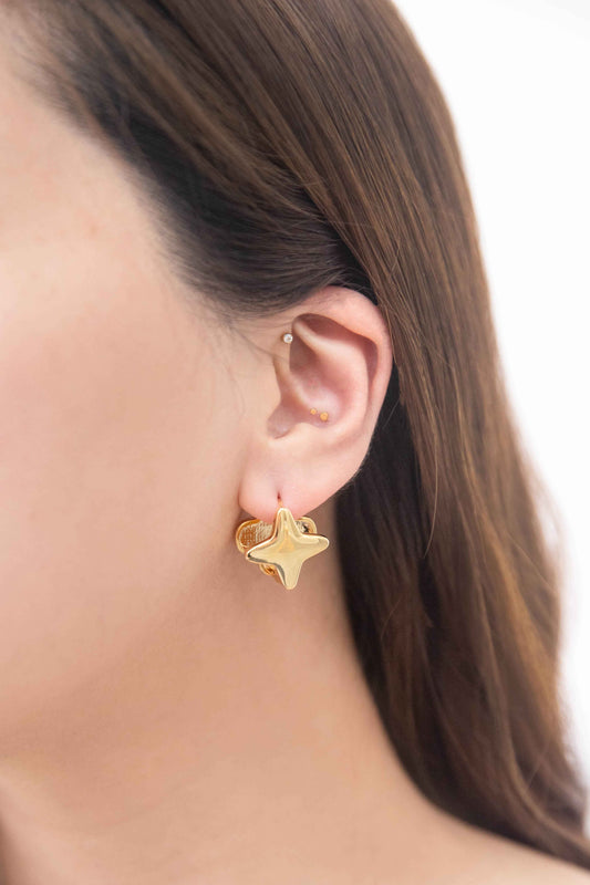 Fascination Hoop Earrings | Gold