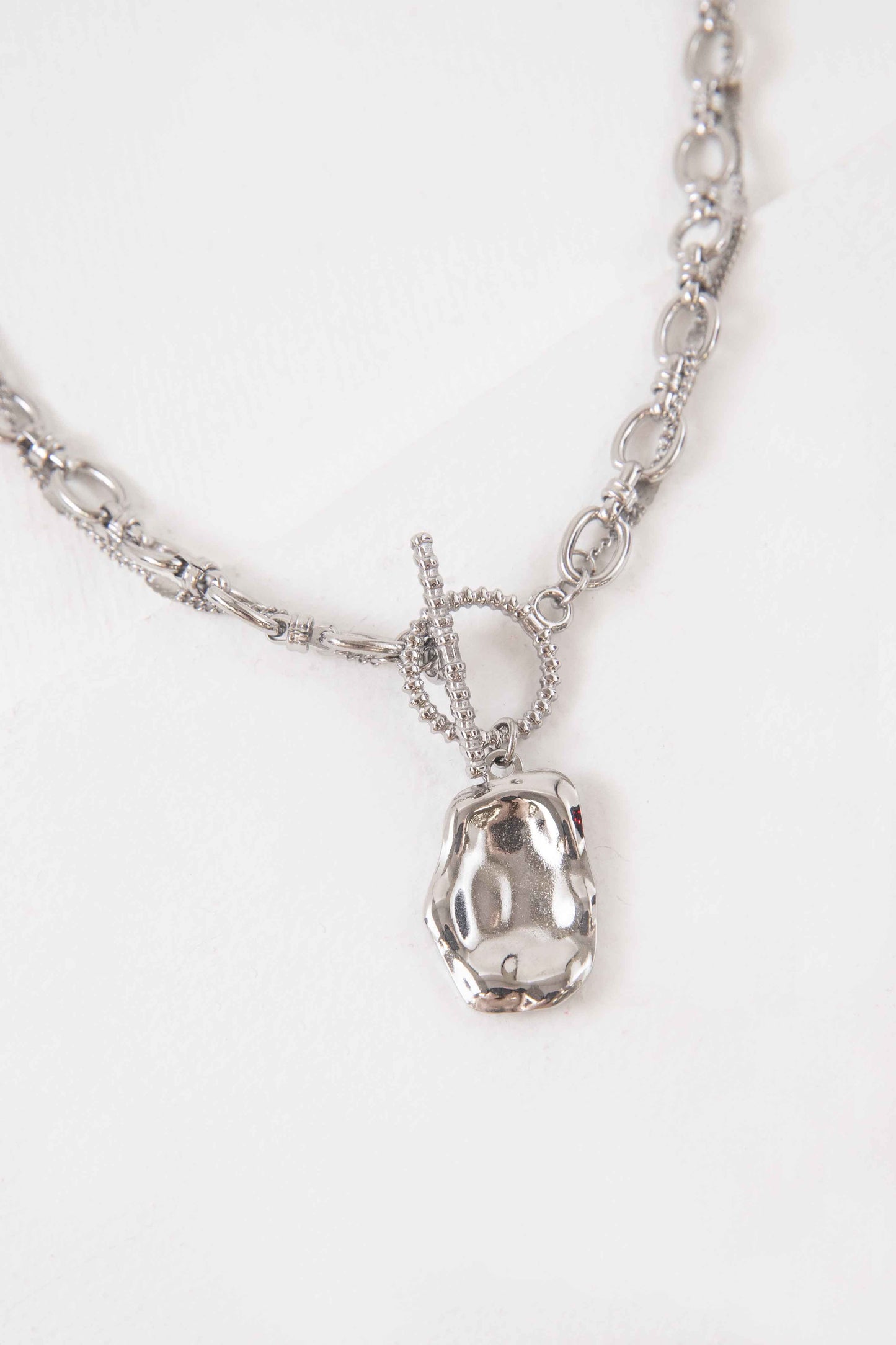 Sculpted Charm Pull Through  Necklace