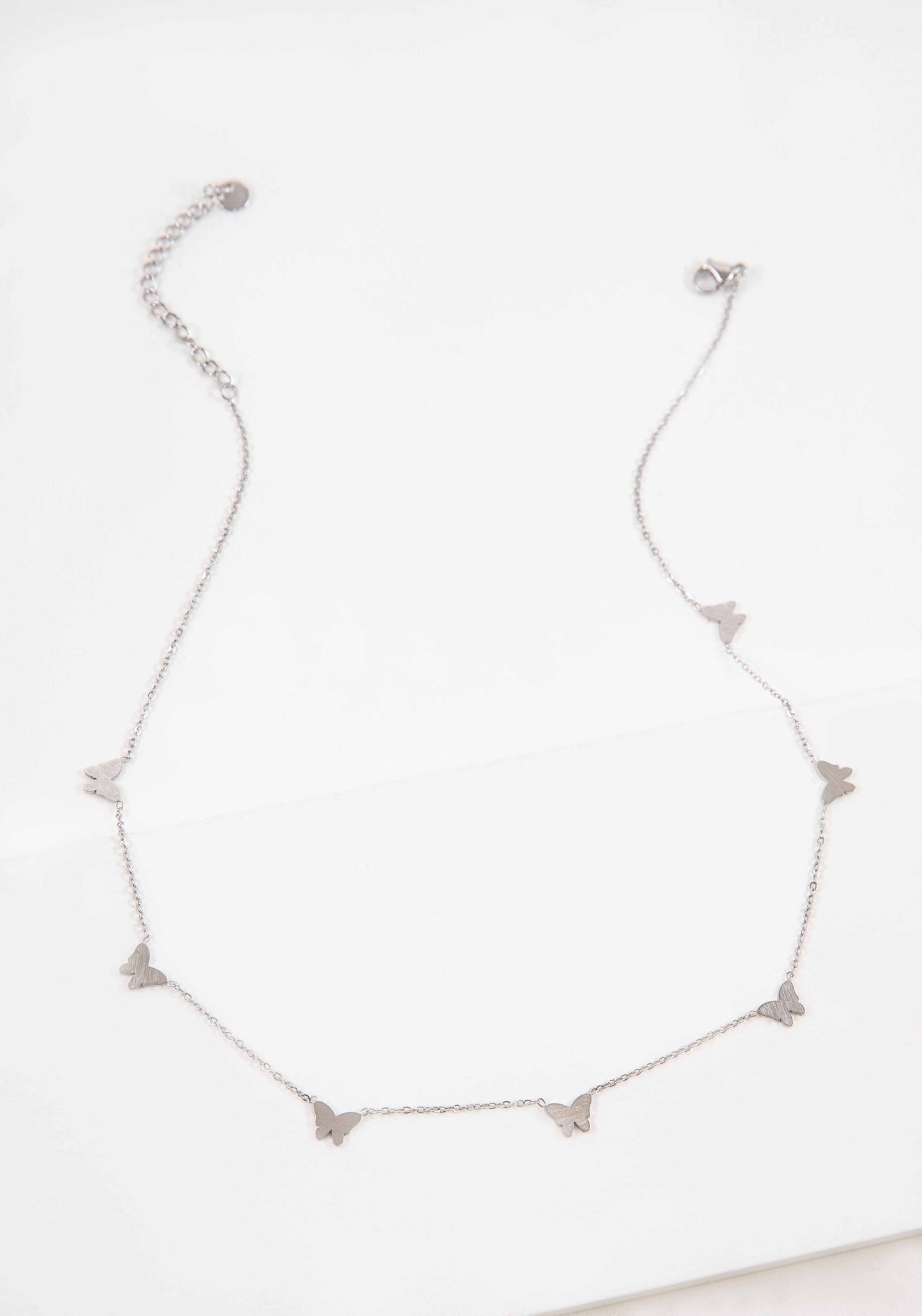 Flutter Linked Charm Necklace | Silver