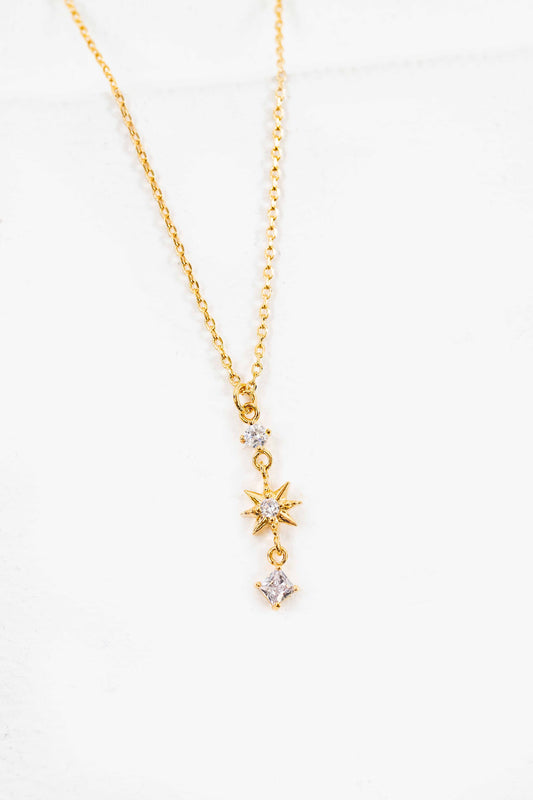 Castor Dangle Necklace | Gold