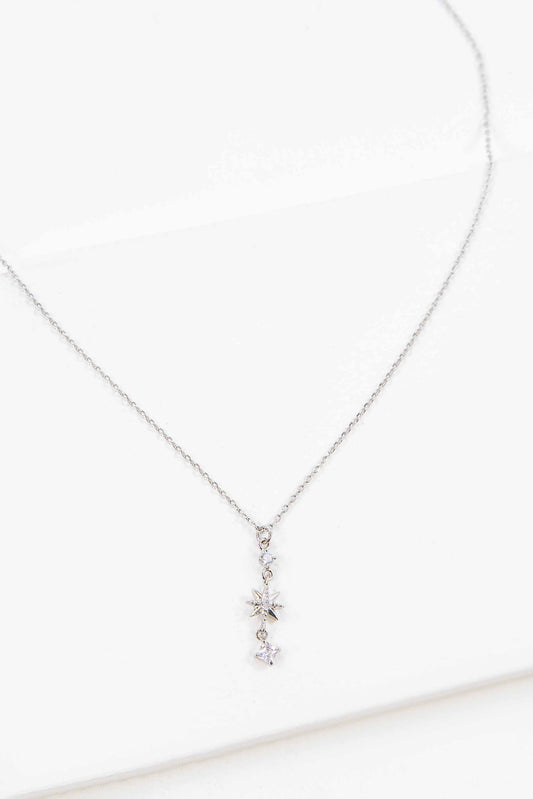 Castor Dangle Necklace | Silver