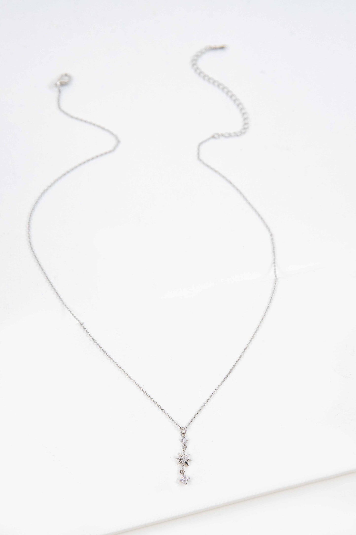 Castor Dangle Necklace | Silver