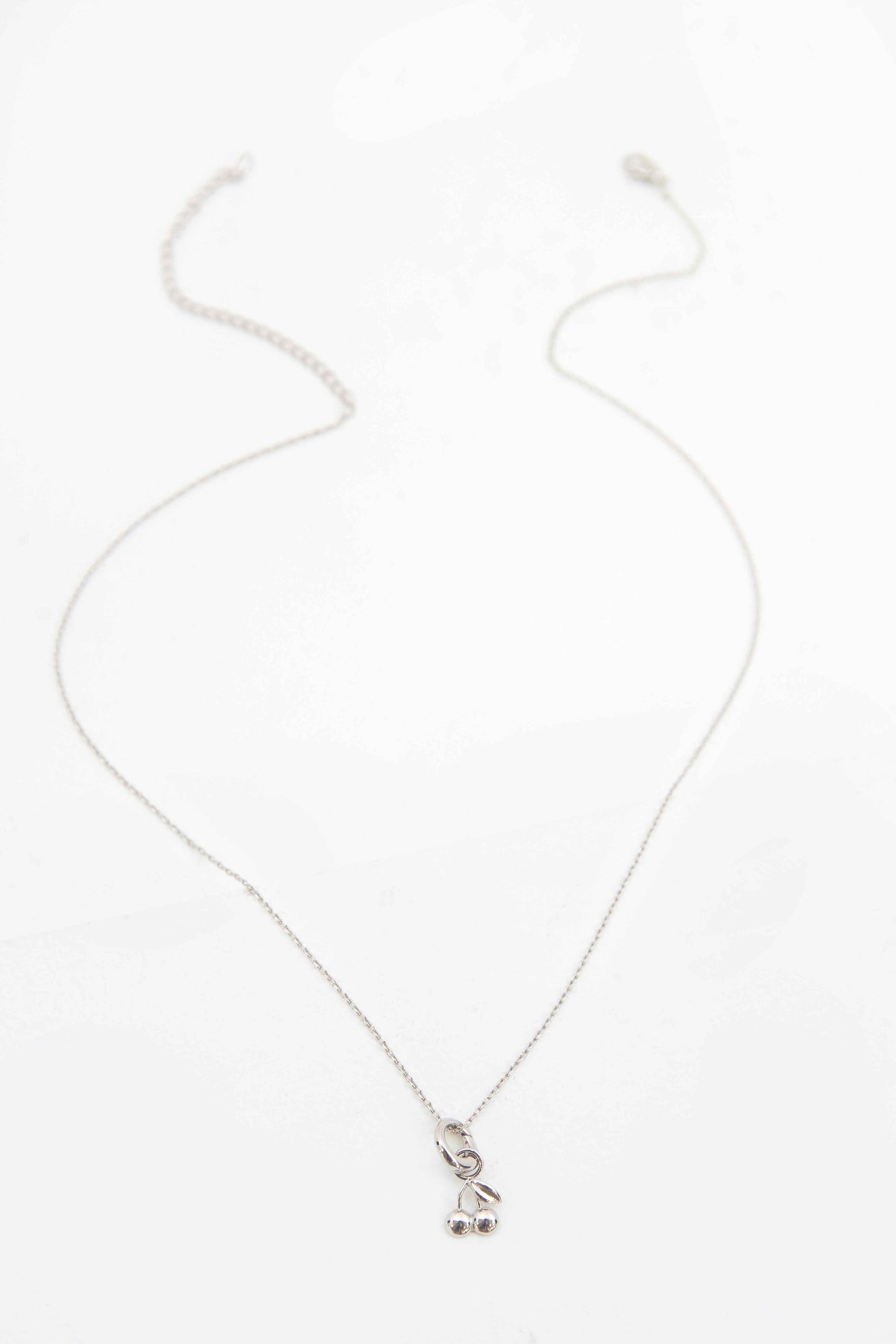 Cherry Charm Necklace | Silver