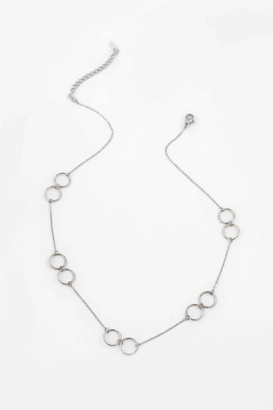 Double Double Necklace | Silver