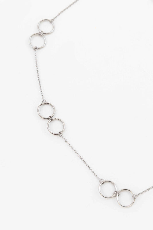 Double Double Necklace | Silver