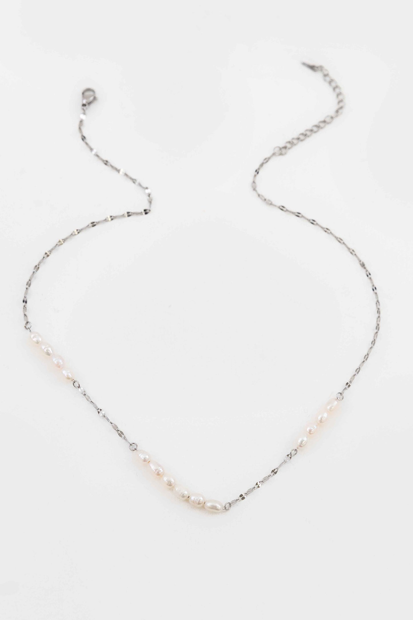 Laguna Pearl Necklace | Silver