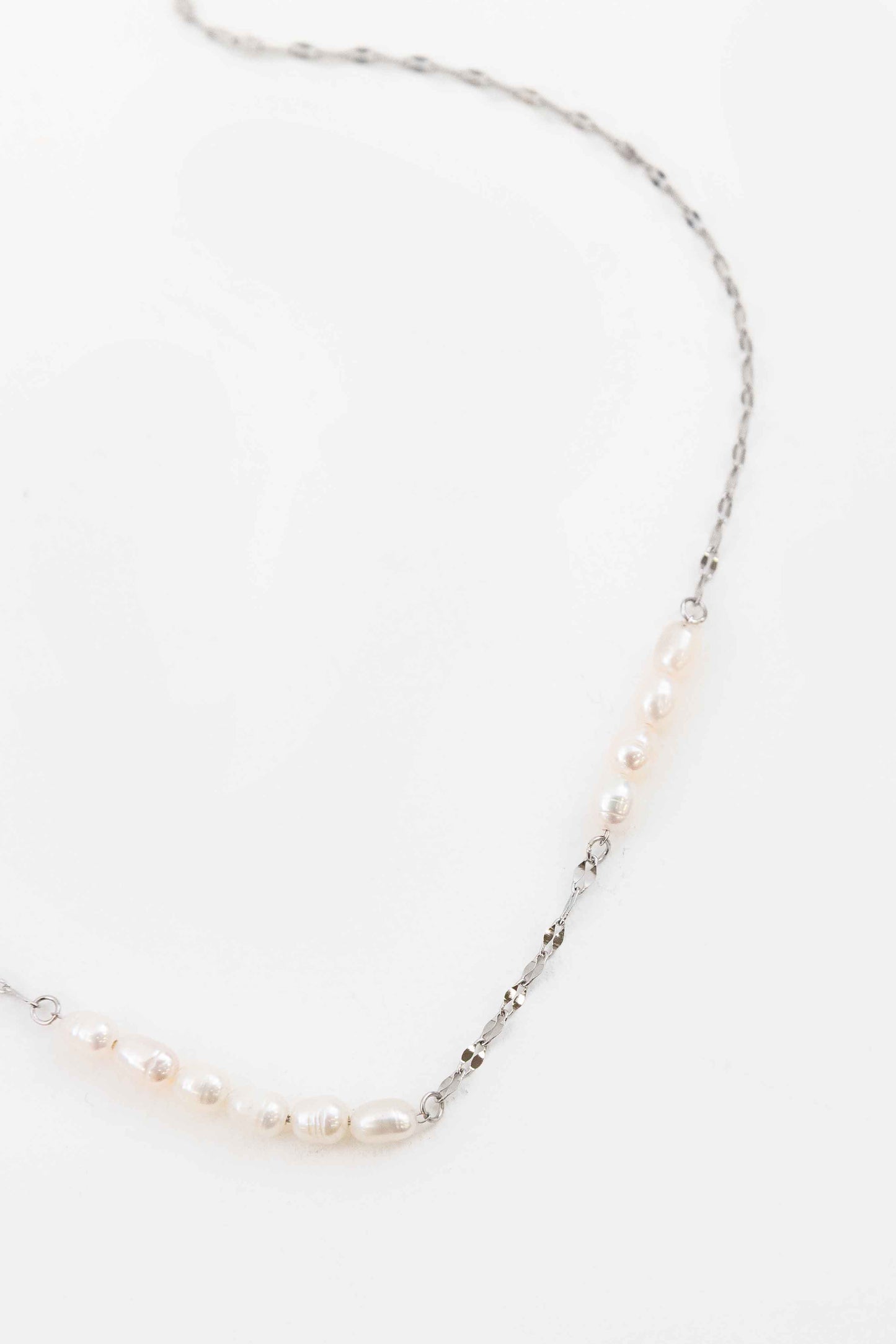 Laguna Pearl Necklace | Silver