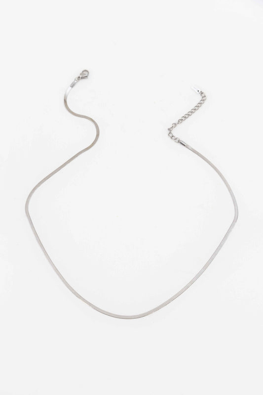 Snake Chain Necklace | Silver