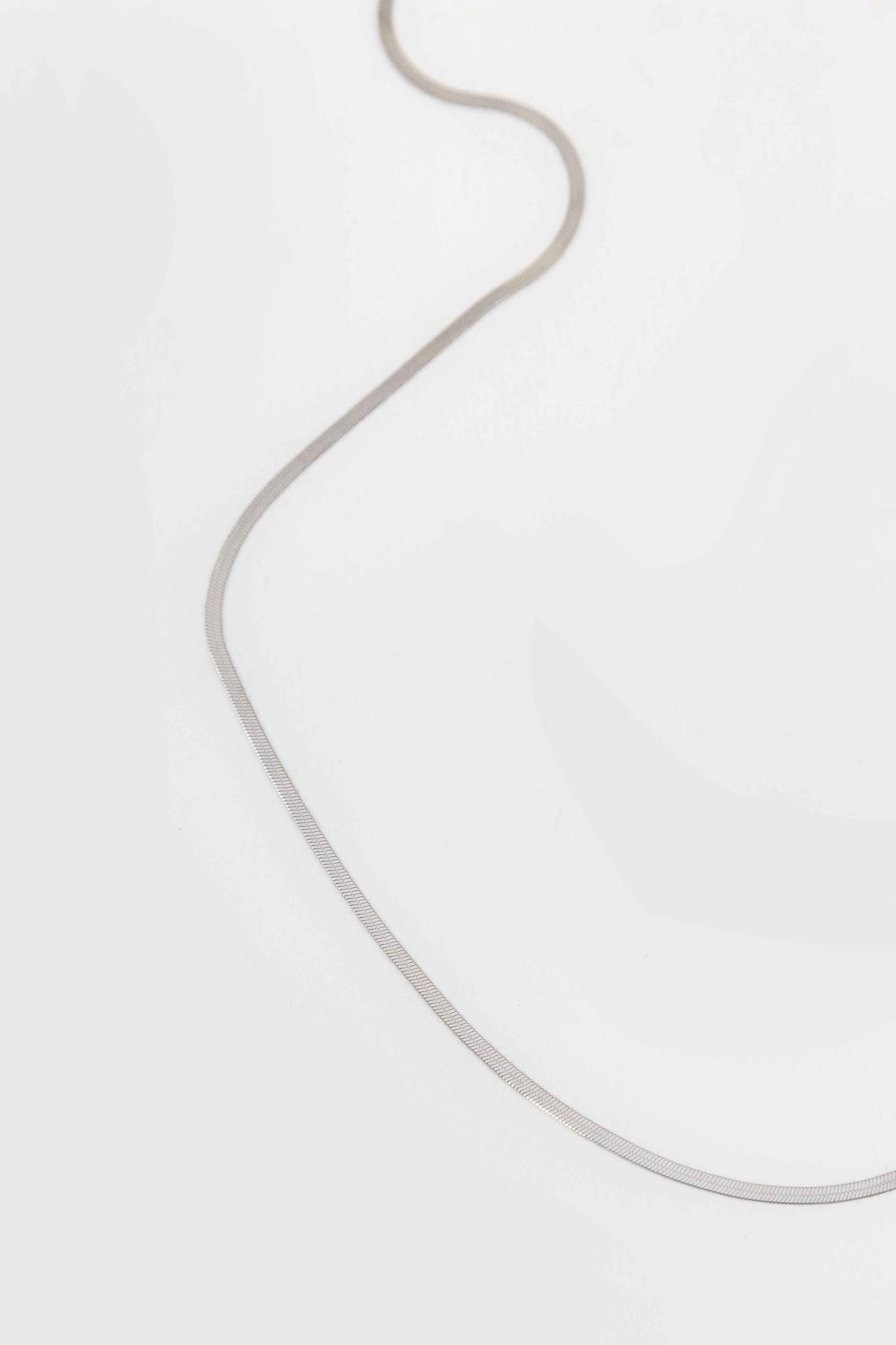 Snake Chain Necklace | Silver