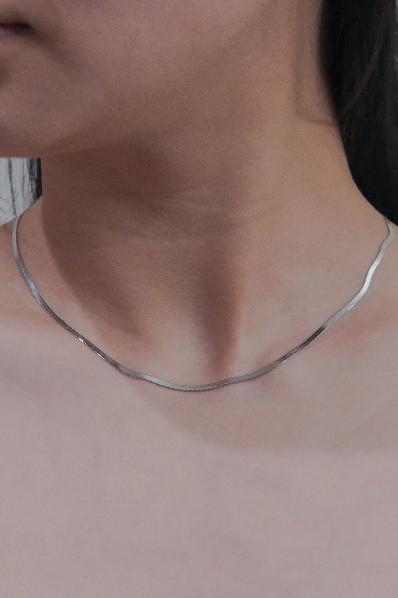 Snake Chain Necklace | Silver