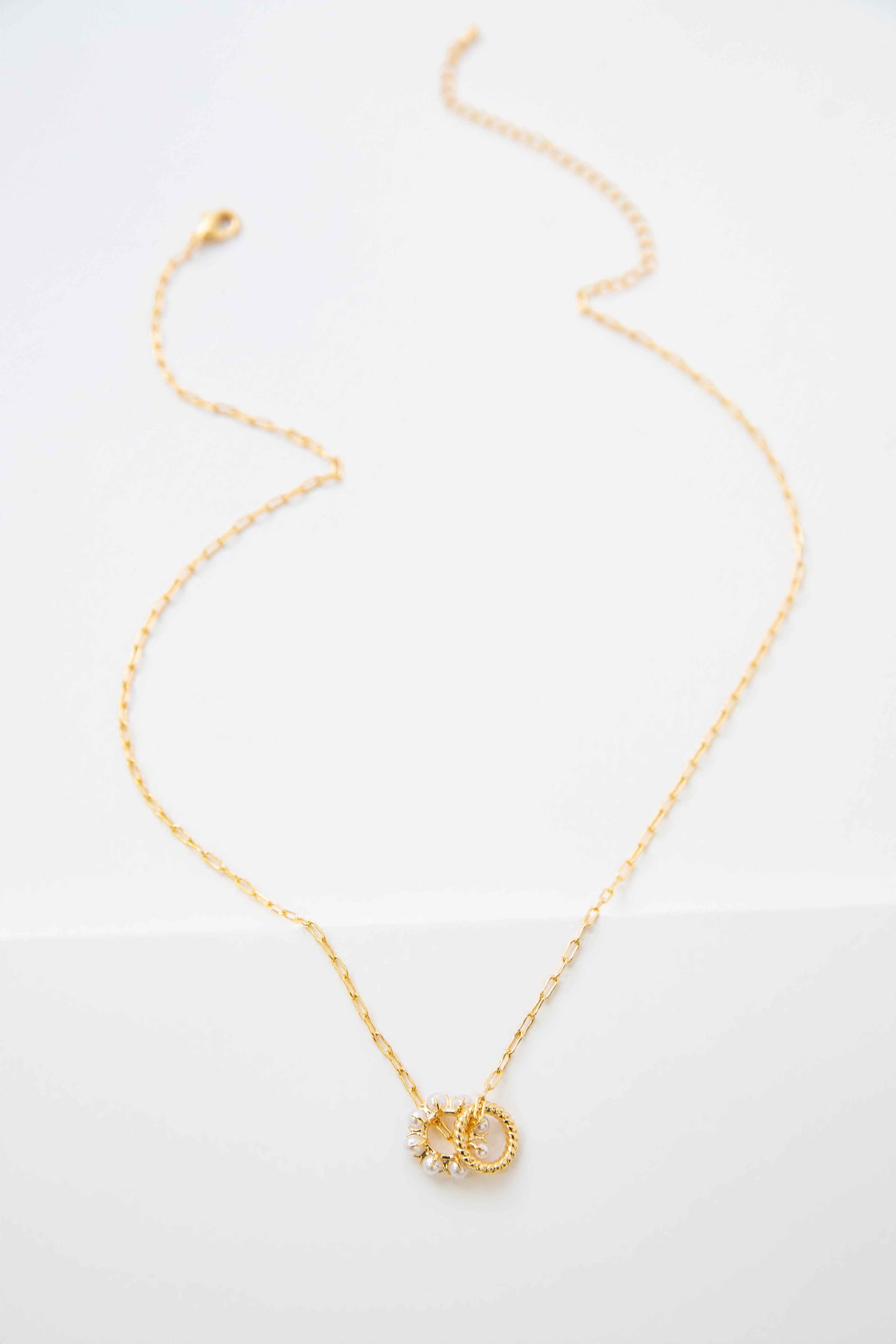 Double Up Necklace | Gold