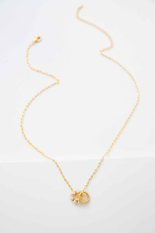 Double Up Necklace | Gold