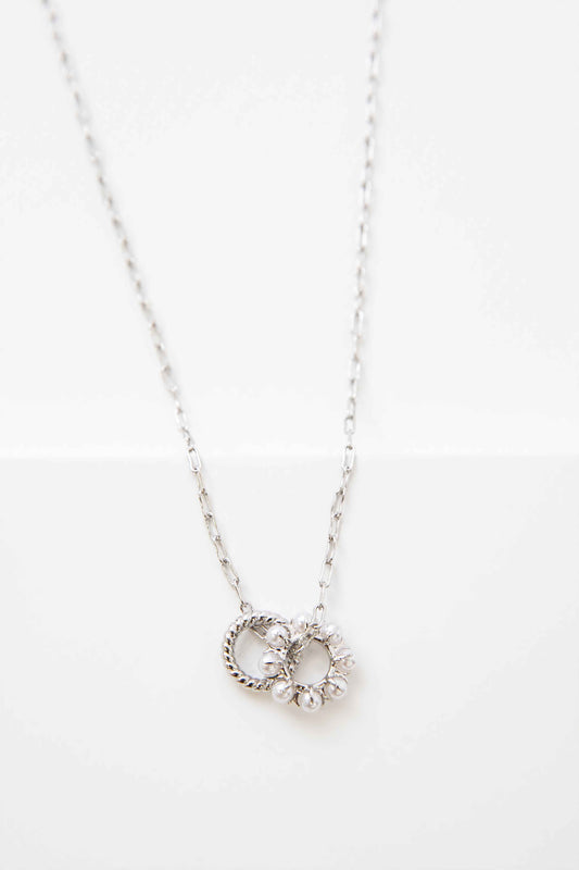 Double Up Necklace | Silver