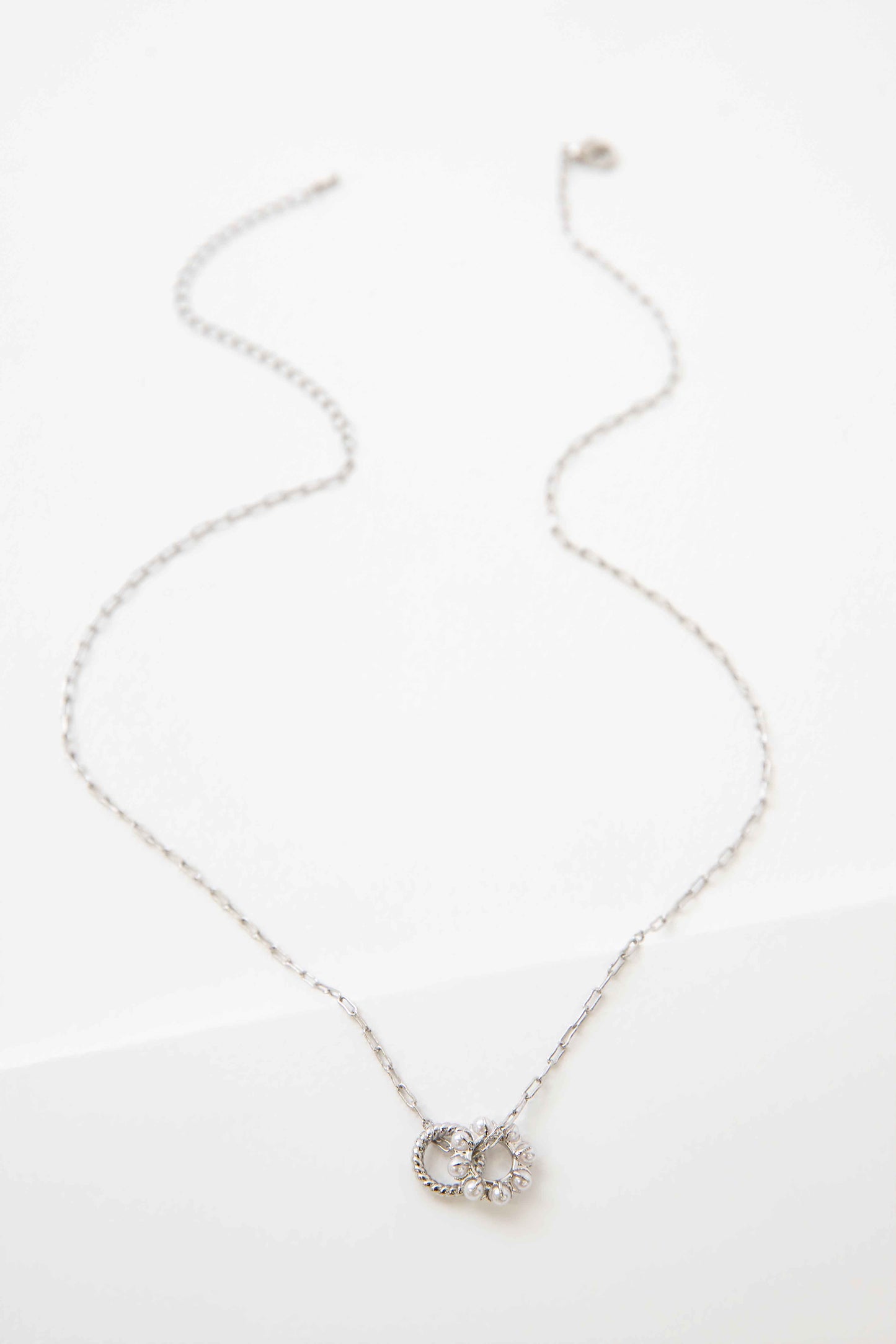 Double Up Necklace | Silver