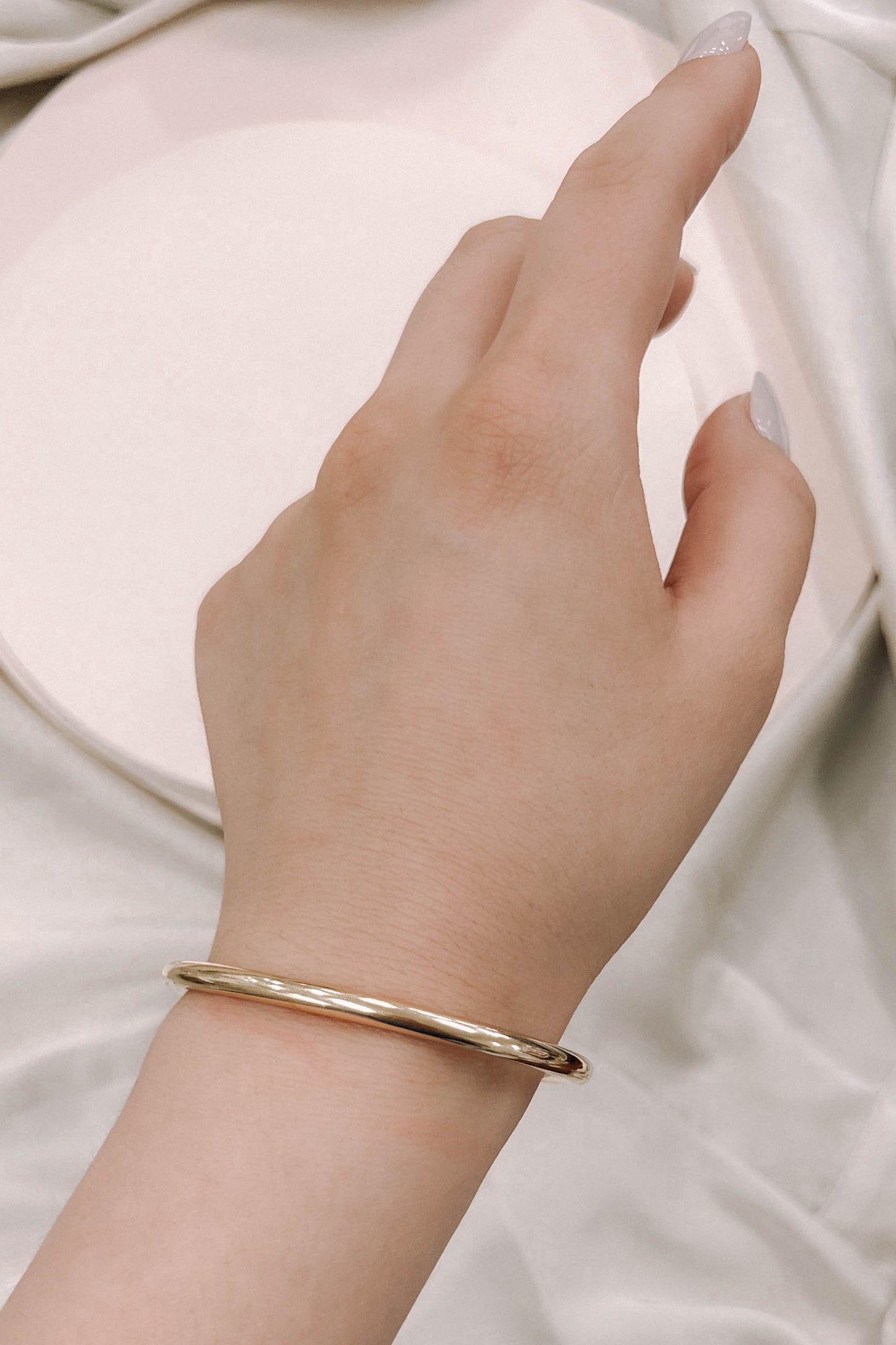 Solid Bar Cuff Bracelet | Gold