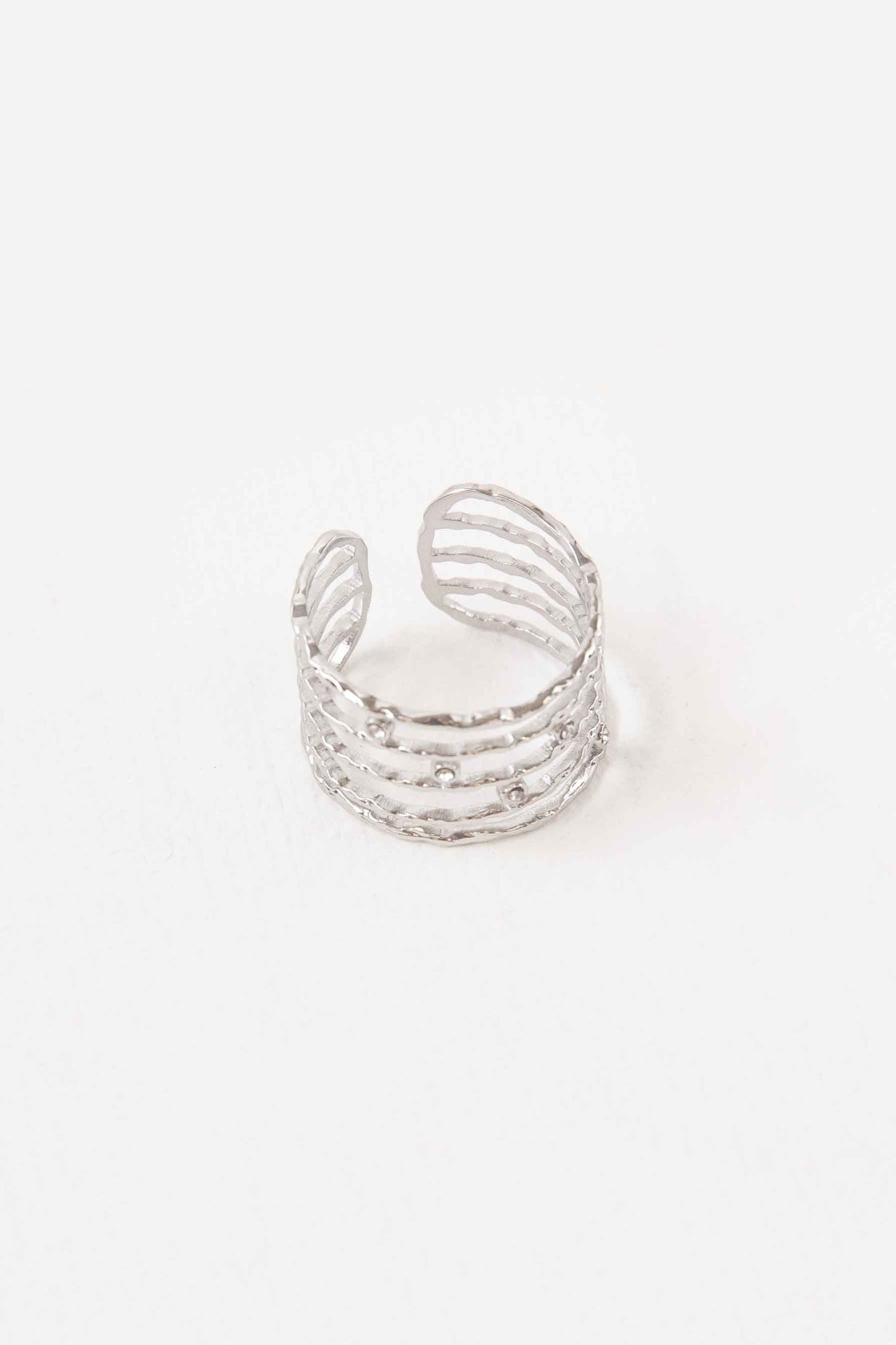 Twig Adjustable Ring | Silver