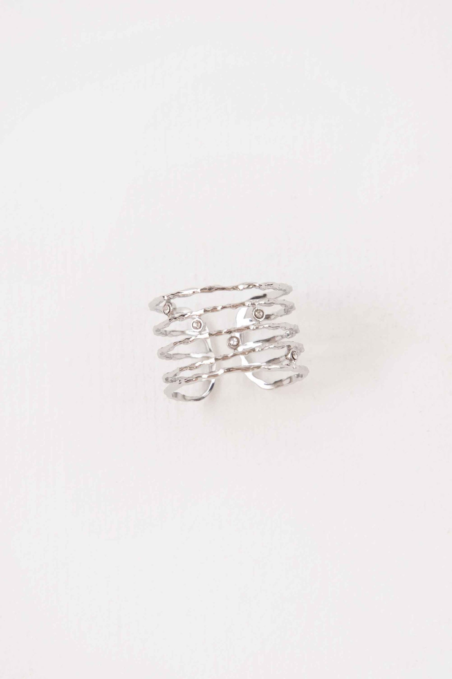 Twig Adjustable Ring | Silver