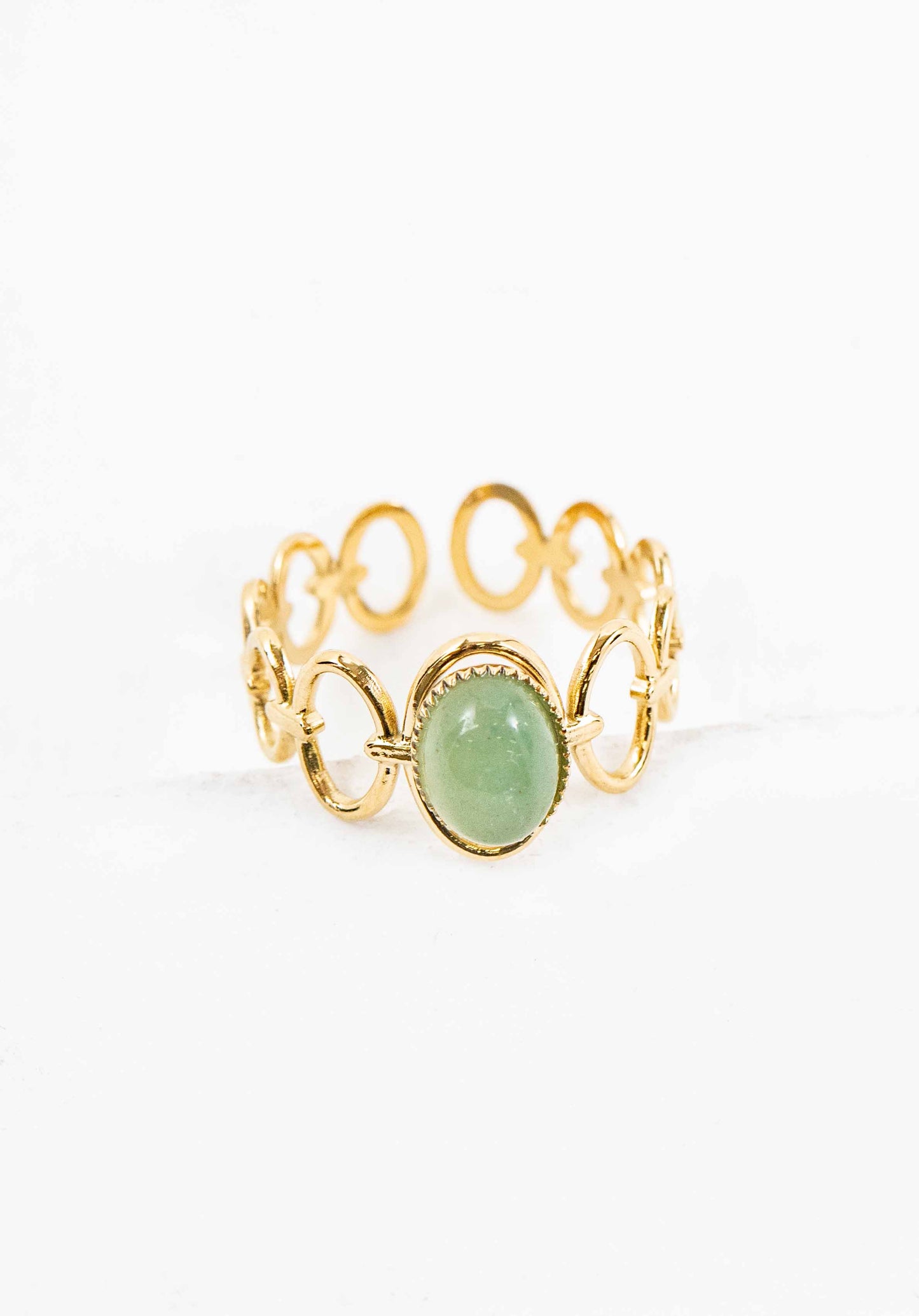 Seafoam Adjustable Ring