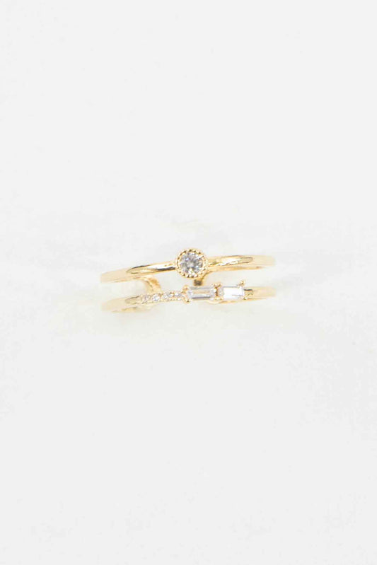 Neo Double Layer Adjustable Ring | Gold