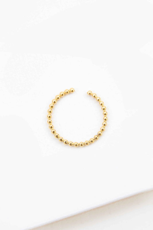 Dots Adjustable Ring | Gold