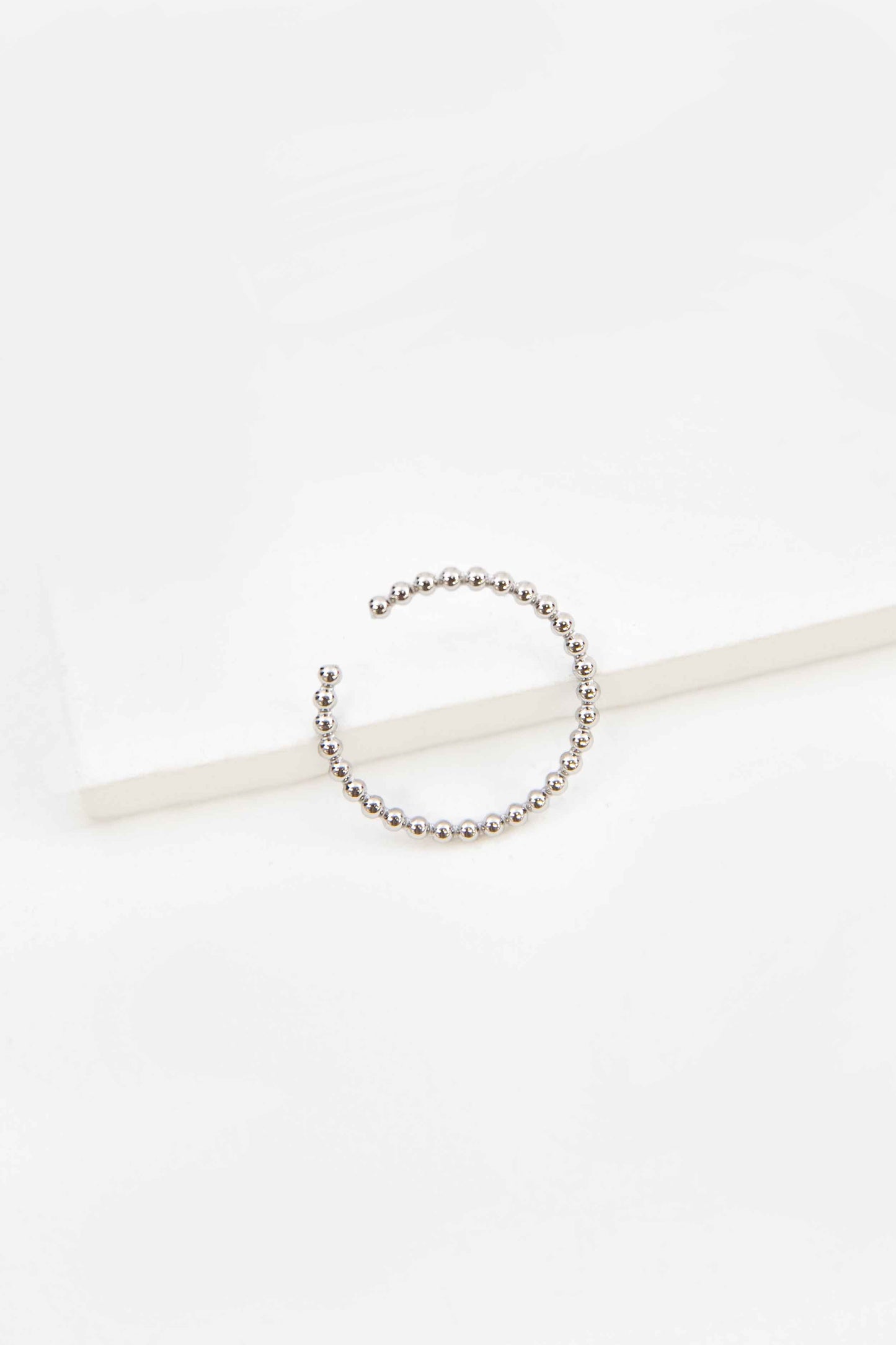 Dots Adjustable Ring | Silver