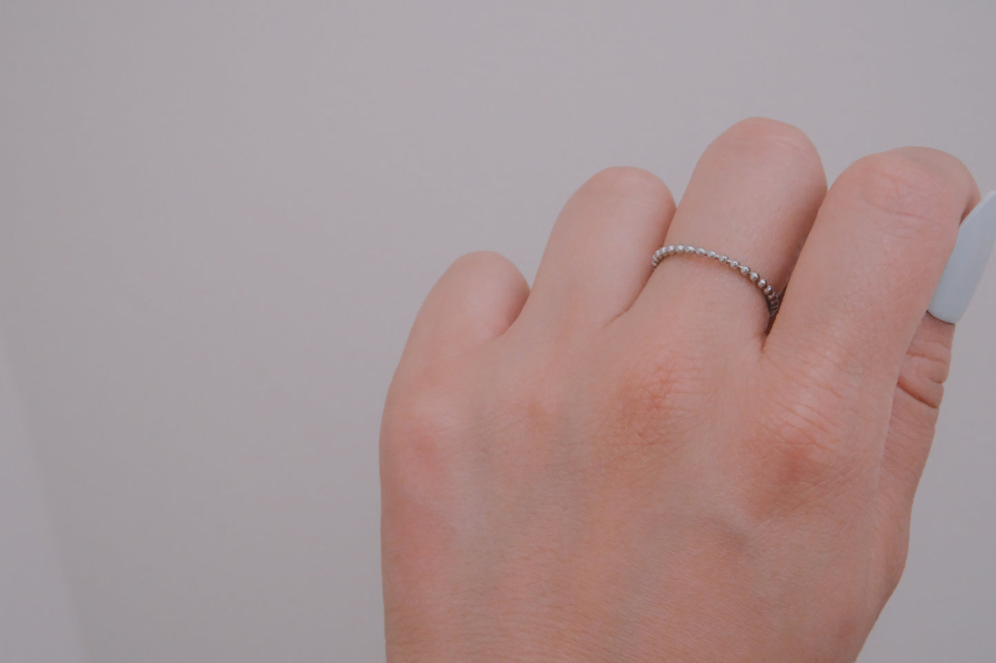 Dots Adjustable Ring | Silver