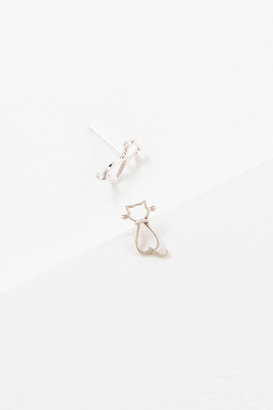 Cat Outline Earrings