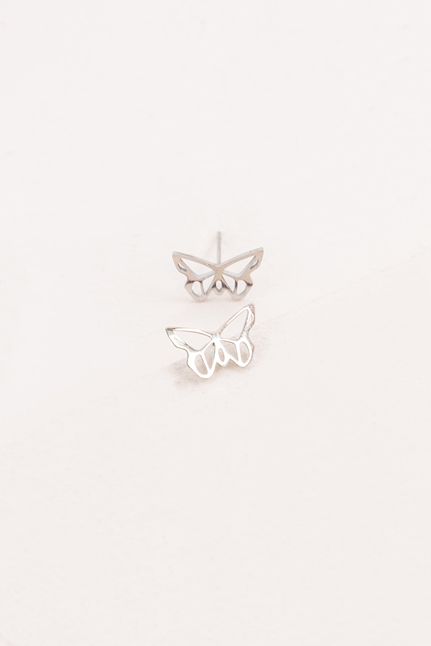 Butterfly Outline Earrings (14K)