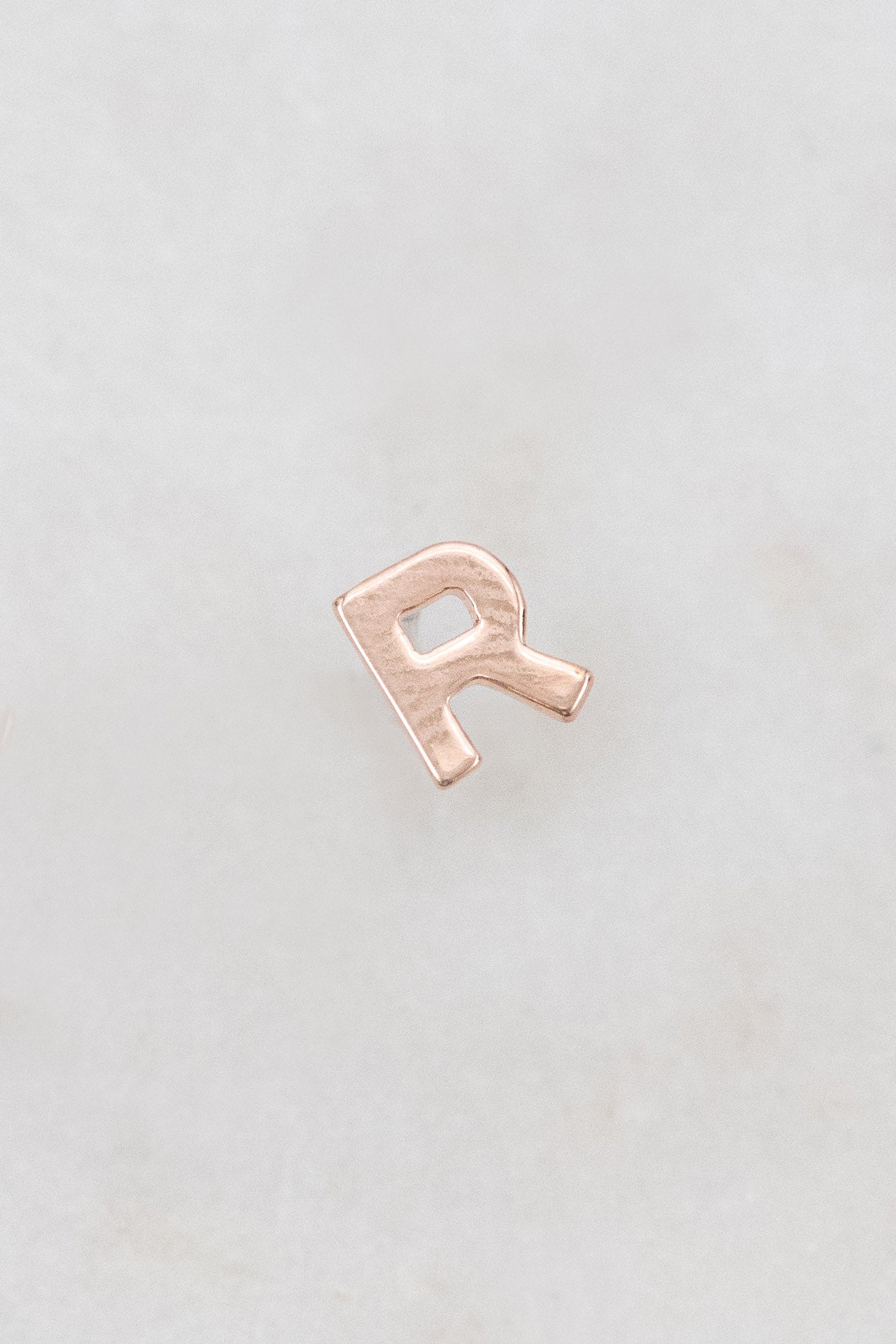 Alphabet Earring (14K Rose)