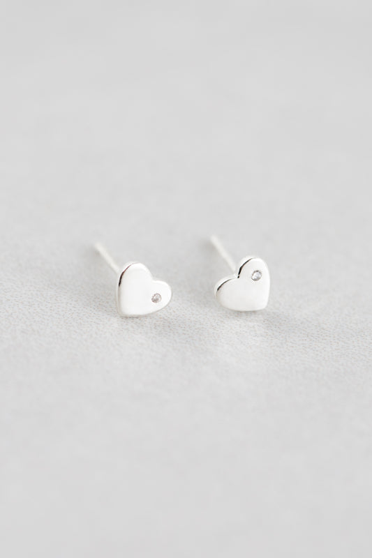 Hearts Desire Stud Earrings (sterl.)