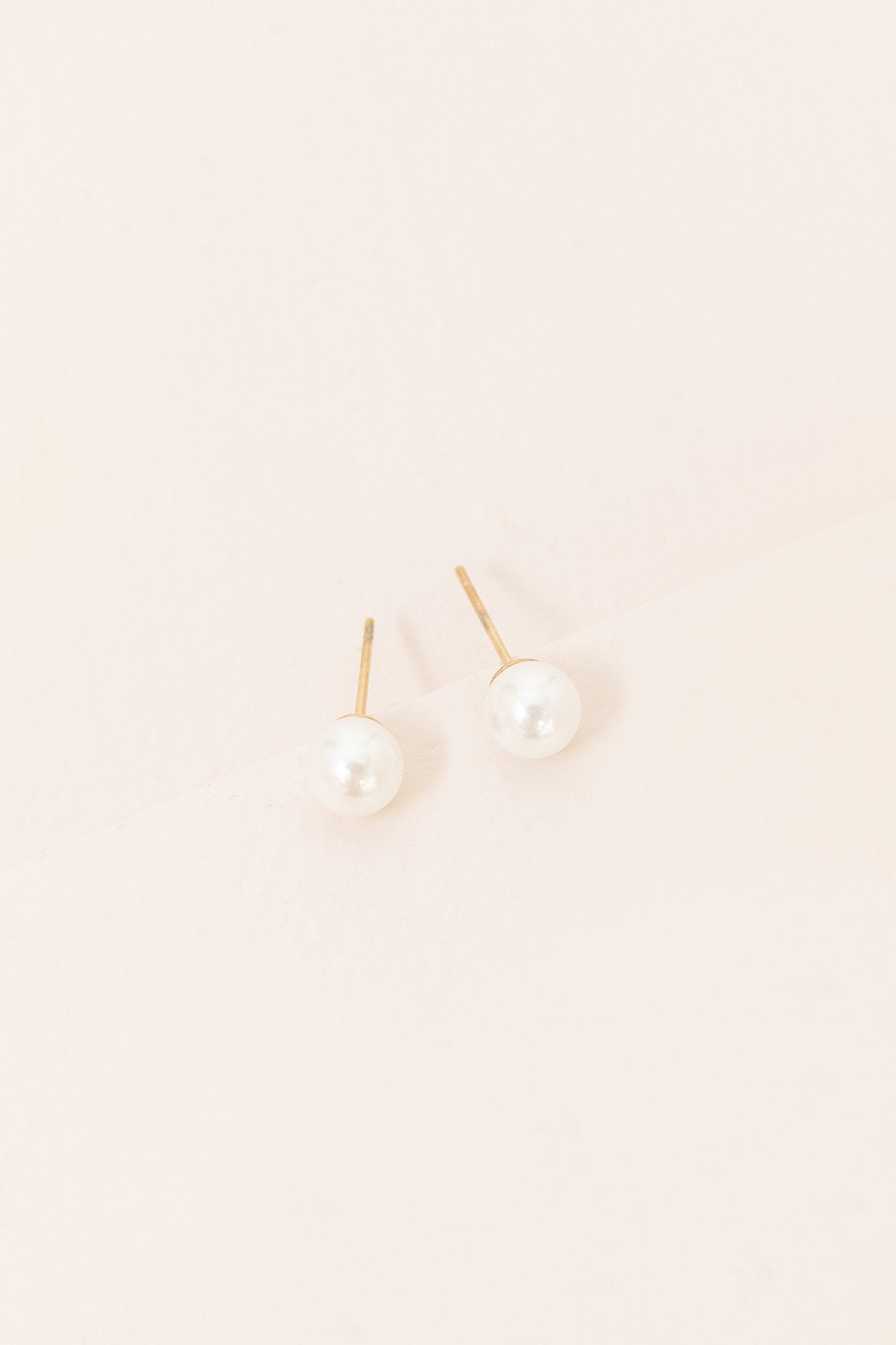 Flawless Pearl Stud Earrings | Small (14K)
