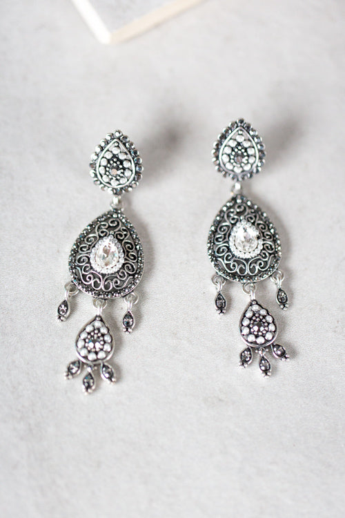 Bali Silver Dangle Earrings