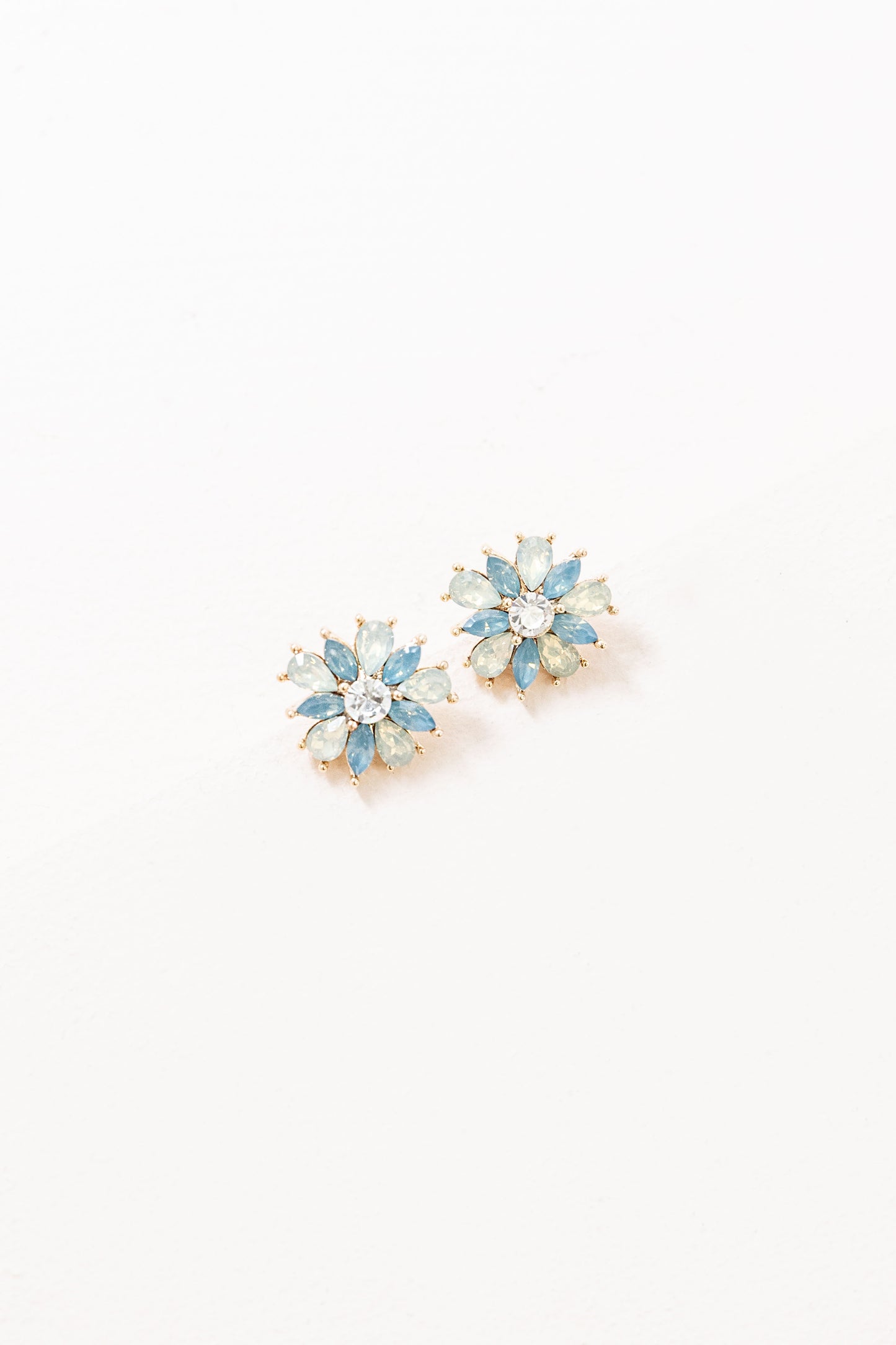 Amaryllis Blue Stud Earrings