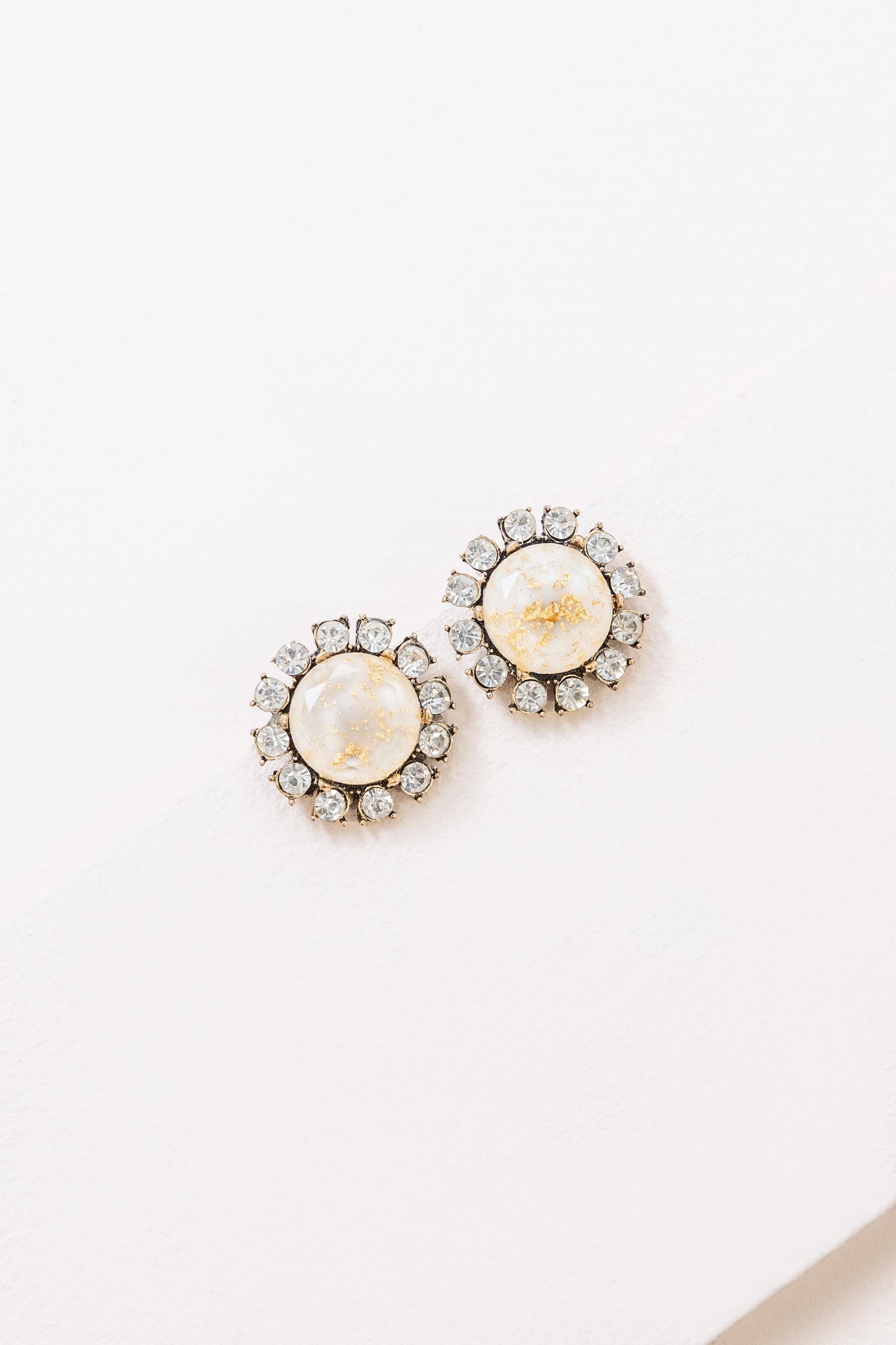 Jane Stud Earrings | Cream
