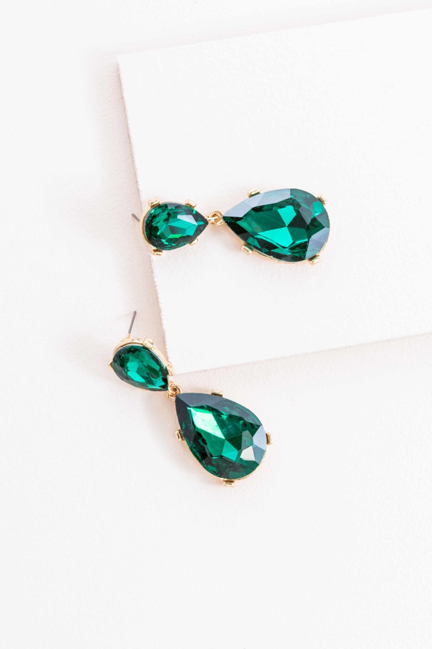 Briel Drop Earrings | Emerald