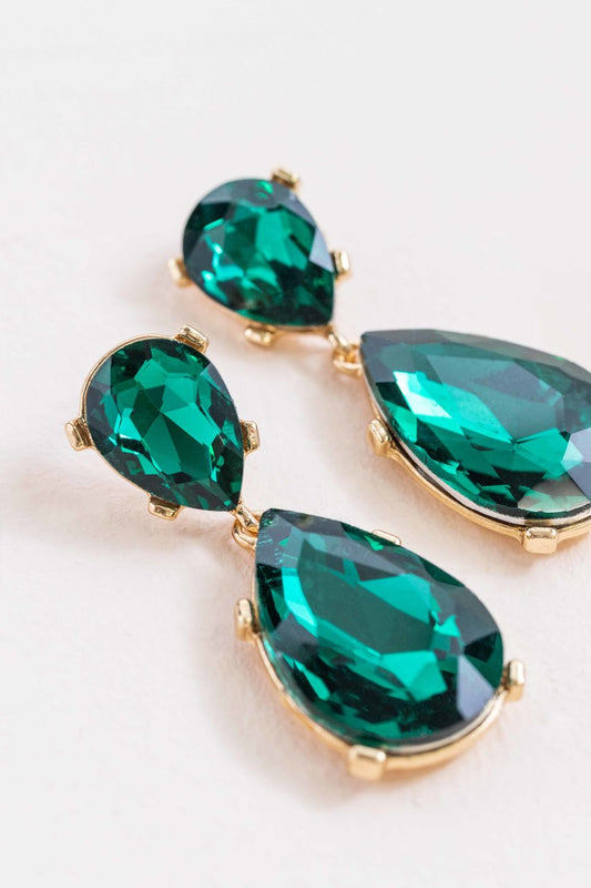 Briel Drop Earrings | Emerald