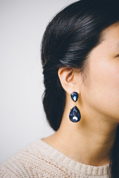 Briel Drop Earrings | Sapphire