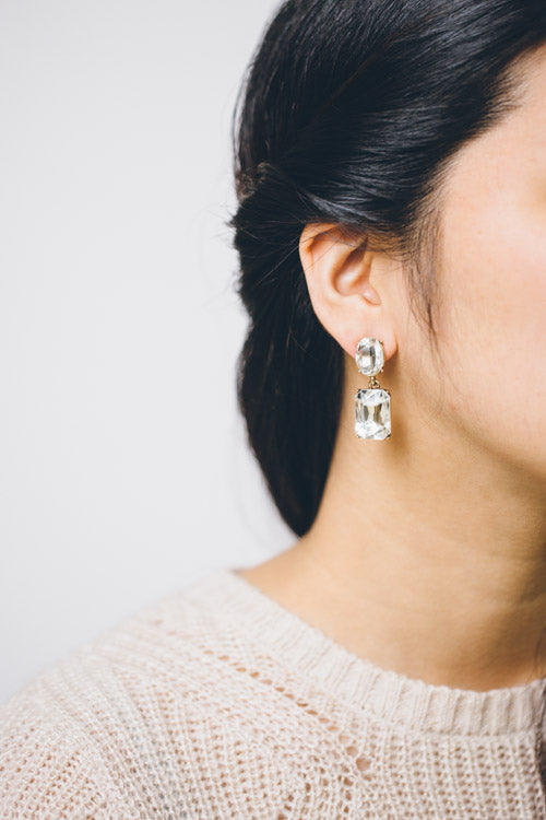 Loria Earrings | Crystal