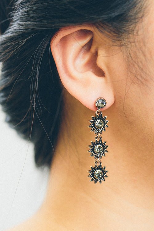Sunflower Drop Earrings