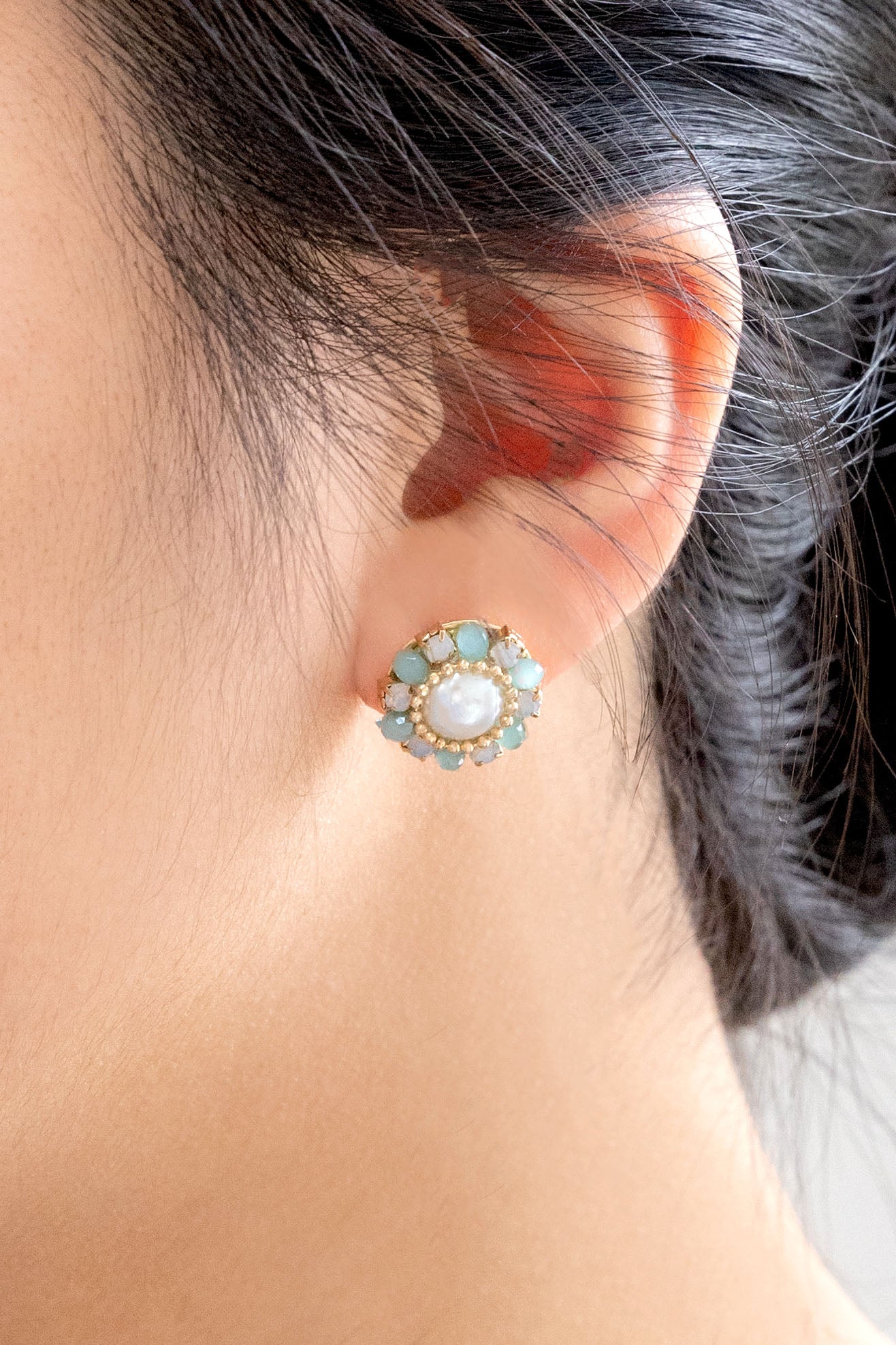 Tillie Stud Earrings | Blue