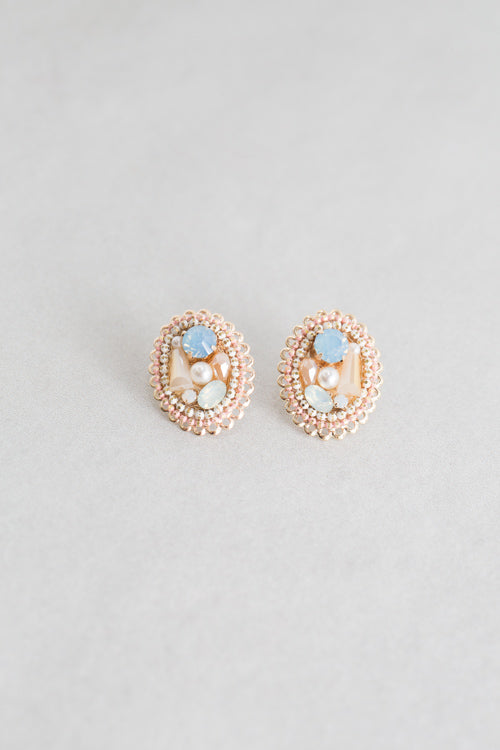 Nest Stud Earrings | Pink