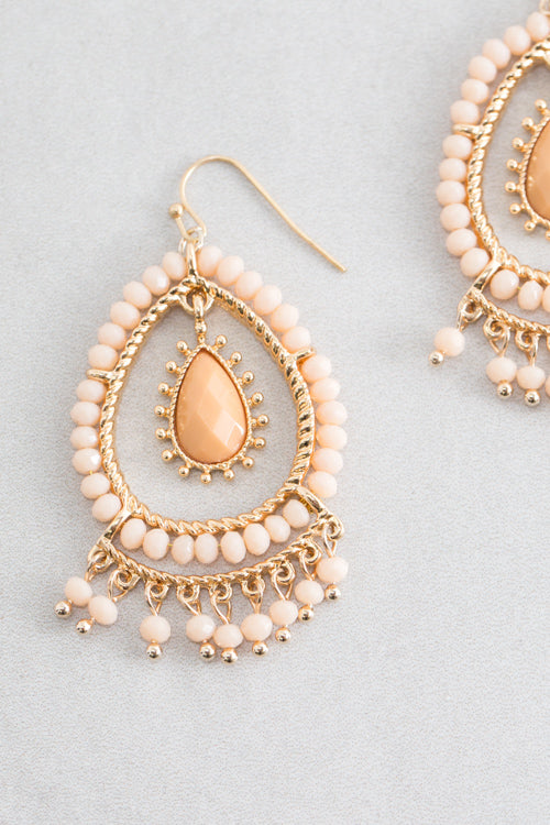 Clara Dangle Earrings | Peach
