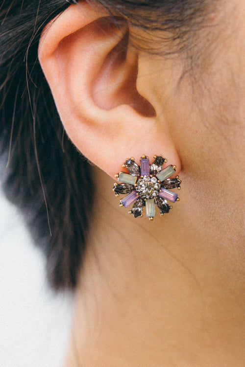 Liesel Stud Earrings | Purple