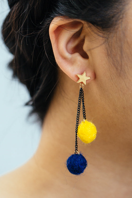 Izzie Pom Earrings