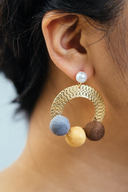 Tilo Dangle Earrings | Brown