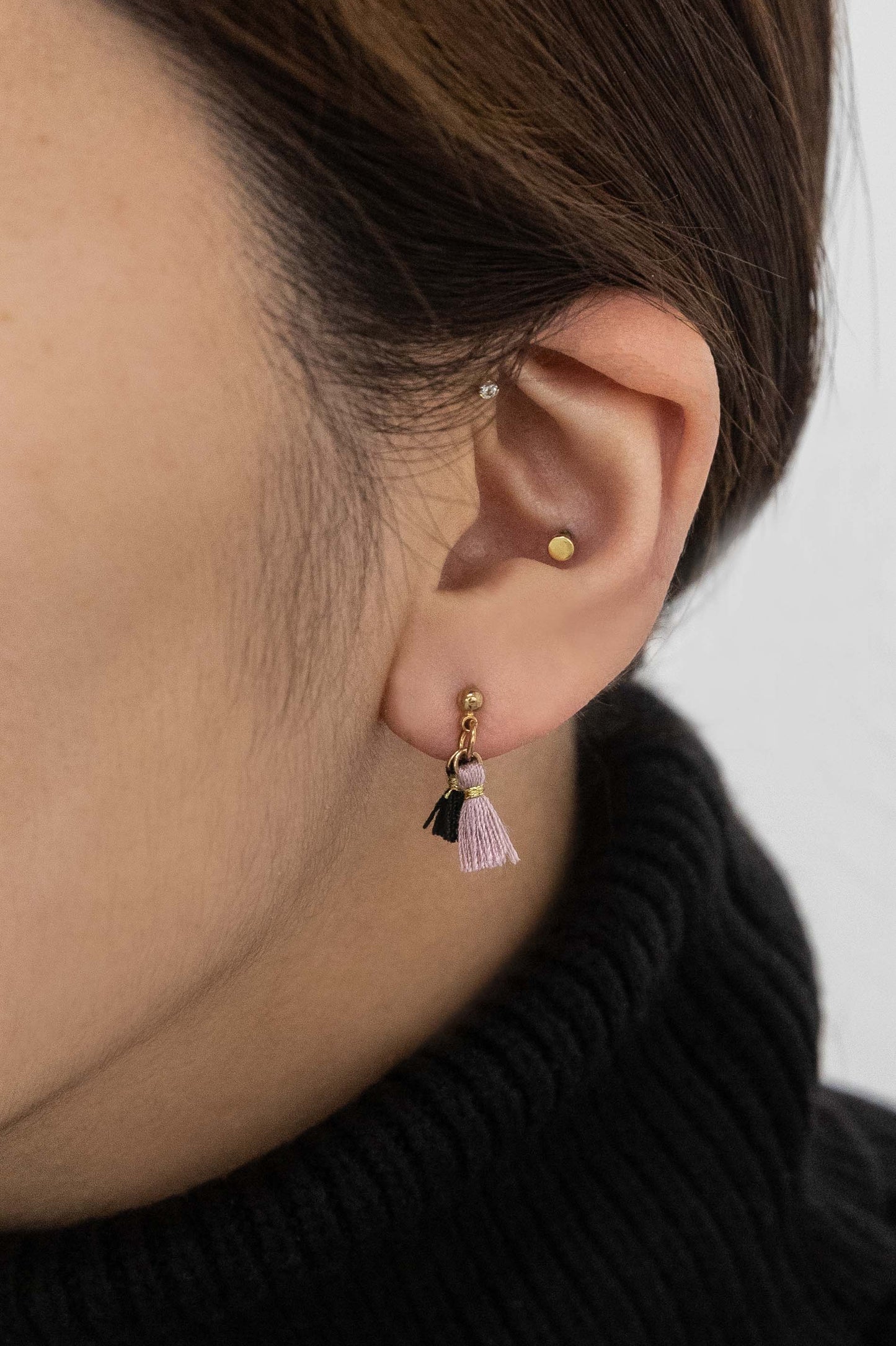 Ulani Tassel Earrings | Purple