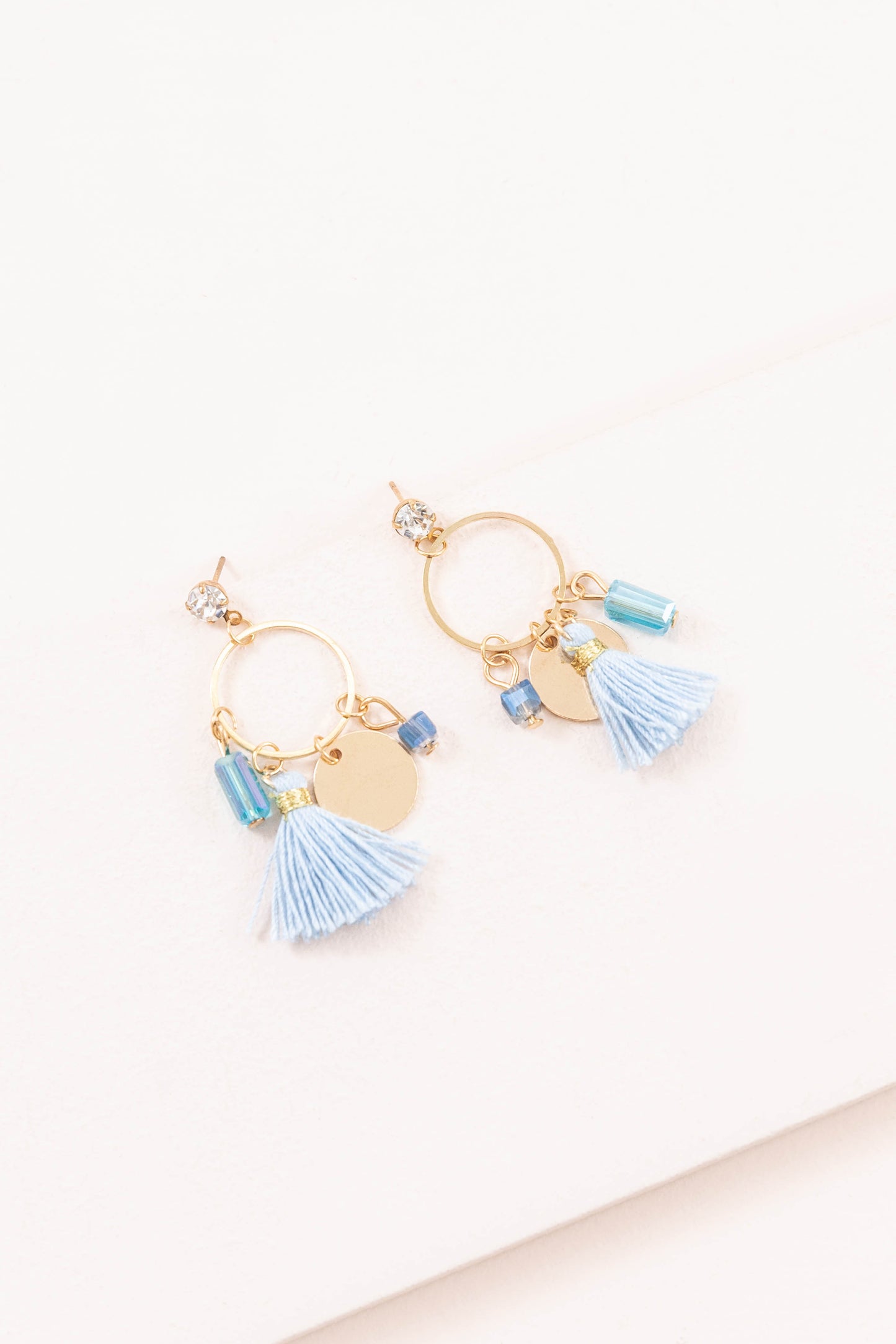 Charmed Tassel Earrings | Blue