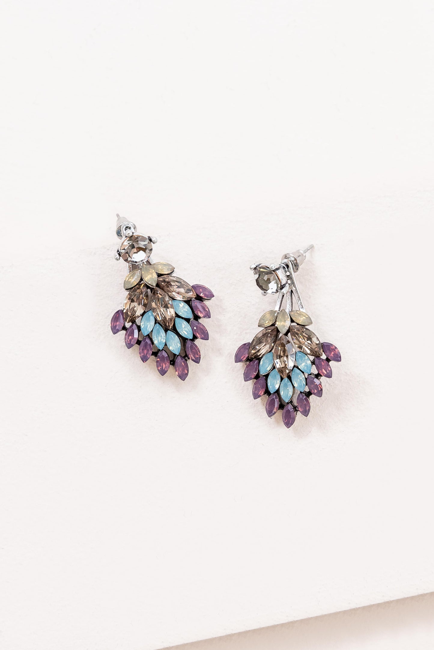 Hyacinth Ear Jacket Earrings | Purple