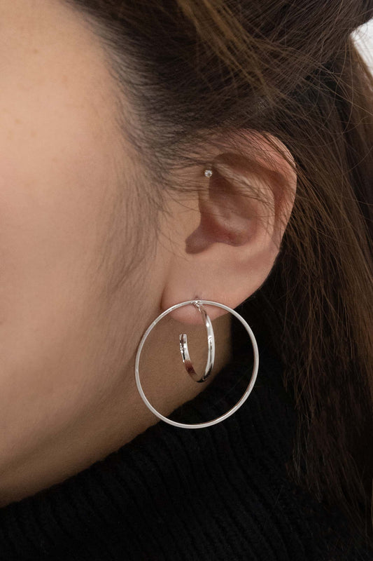 Crossover Hoop Earrings