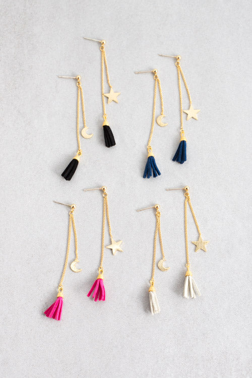 Celestial Tassel Earrings